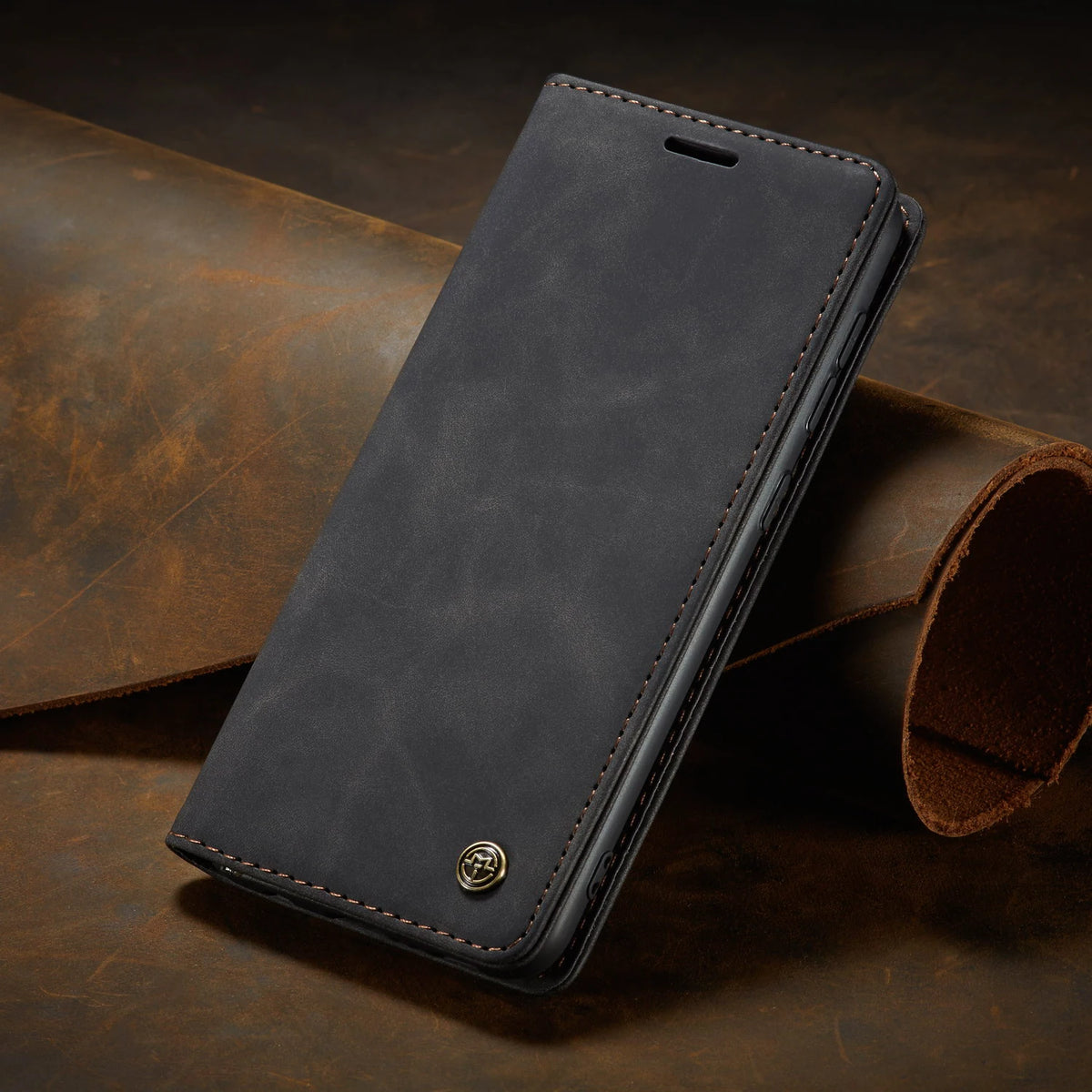 Magnetic Flip Wallet Phone Case for Samsung Galaxy with Card Slots and Kickstand Premium Faux Leather Folio Cover | Lonoma