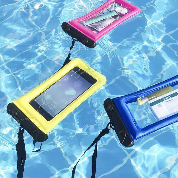 Floating Waterproof Phone Pouch with Adjustable Lanyard, Universal Submersible Dry Bag Case for Swimming, Snorkeling & Beach | Lonoma
