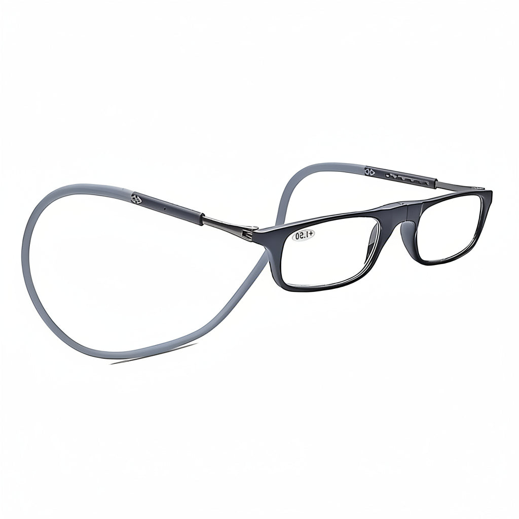 Magnetic Reading Glasses with Adjustable Neck Cord, Lightweight Hands-Free Readers for Reading, Office, Computer & Travel | Lonoma