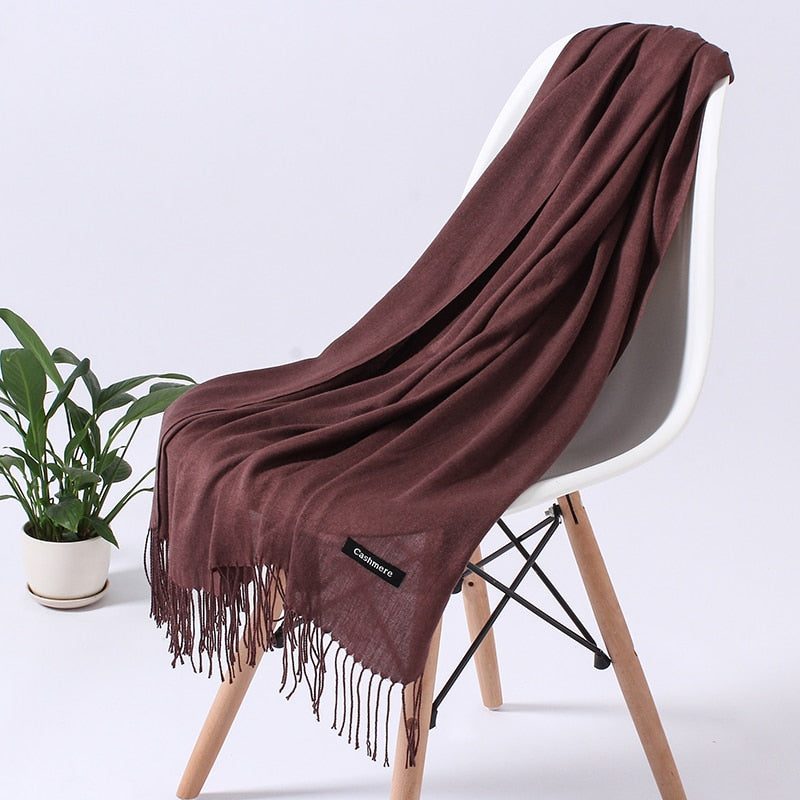 Women's Winter Scarf Soft Polyester Wrap Shawl Neck Warmer for Cold Weather Versatile Accessory for Daily Wear Office Outings | Lonoma