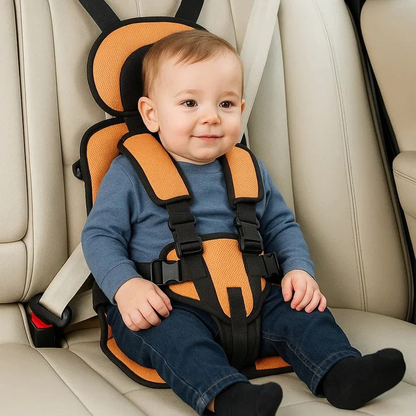 Portable Child Travel Harness Seat, Foldable 5-Point Harness for Cars, Taxis & Rideshares, Compact Travel Gear for Kids on the Go | Lonoma