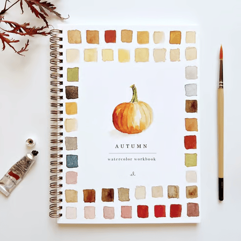 Beginner Watercolor Paint Book with Templates & Step-by-Step Lessons for Relaxing Art Projects Adults Kids Teens | Lonoma