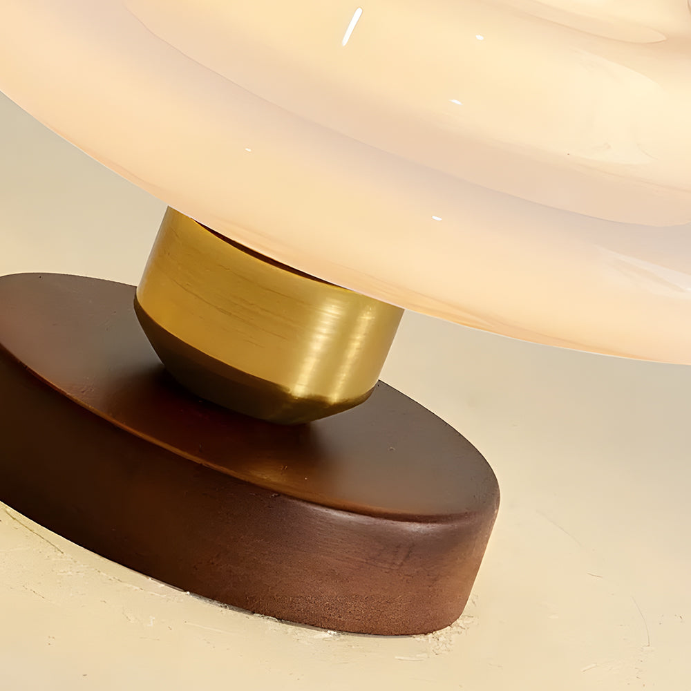 Flush Mount Ceiling Light Wood Glass Dome Copper Scandinavian Entryway Hallway Kitchen Dining | Lonoma