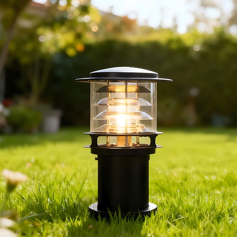 Outdoor Bollard Light, 24 or 32 in Cast Aluminum, IP65 Waterproof, Black or Bronze Garden Pathway Light for Driveway, Patio & Walkway | Lonoma