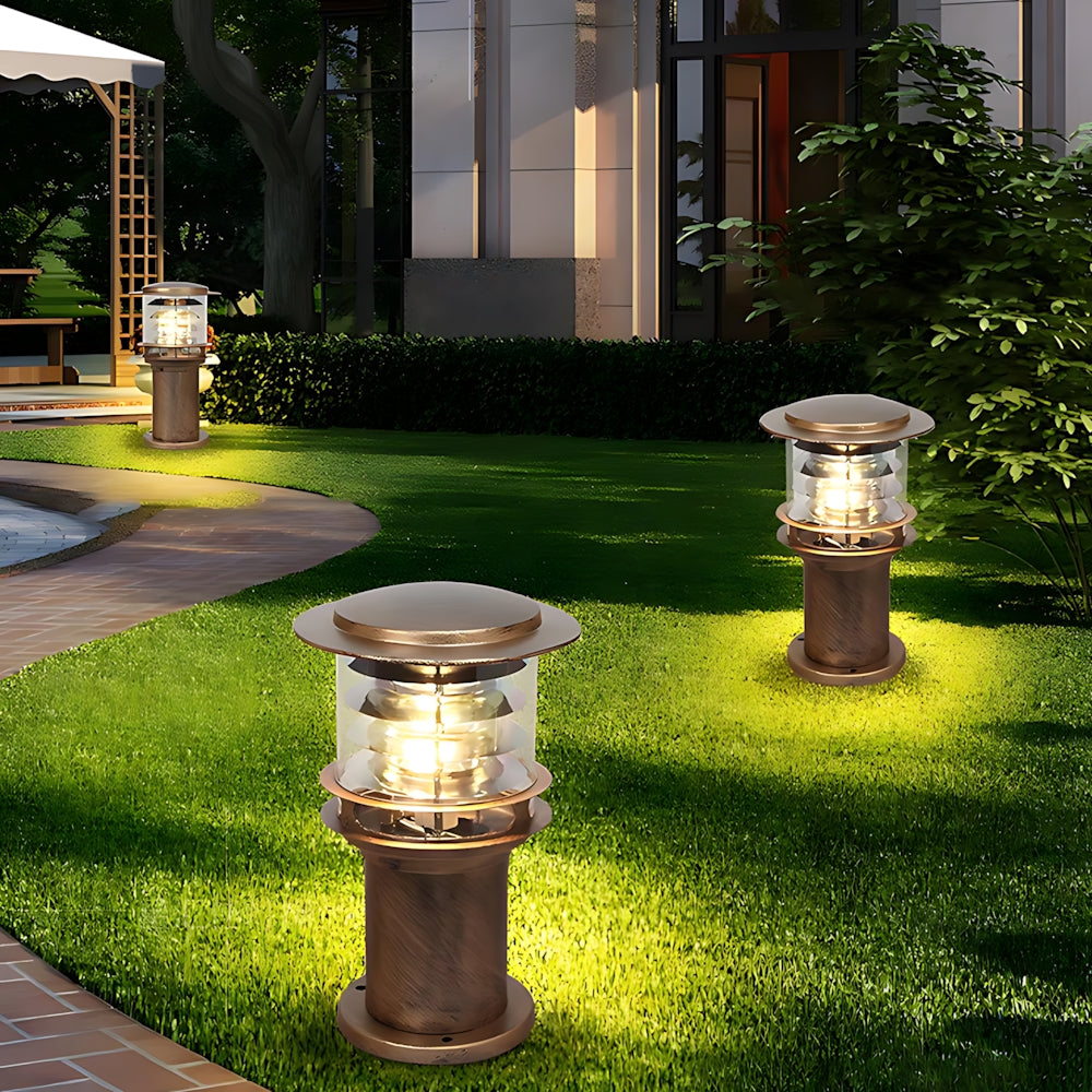 Outdoor Post Light Aluminum Pathway Bollard Lamp 24-32 inch Waterproof IP65 for Driveways Gardens Patios Villa Landscaping | Lonoma