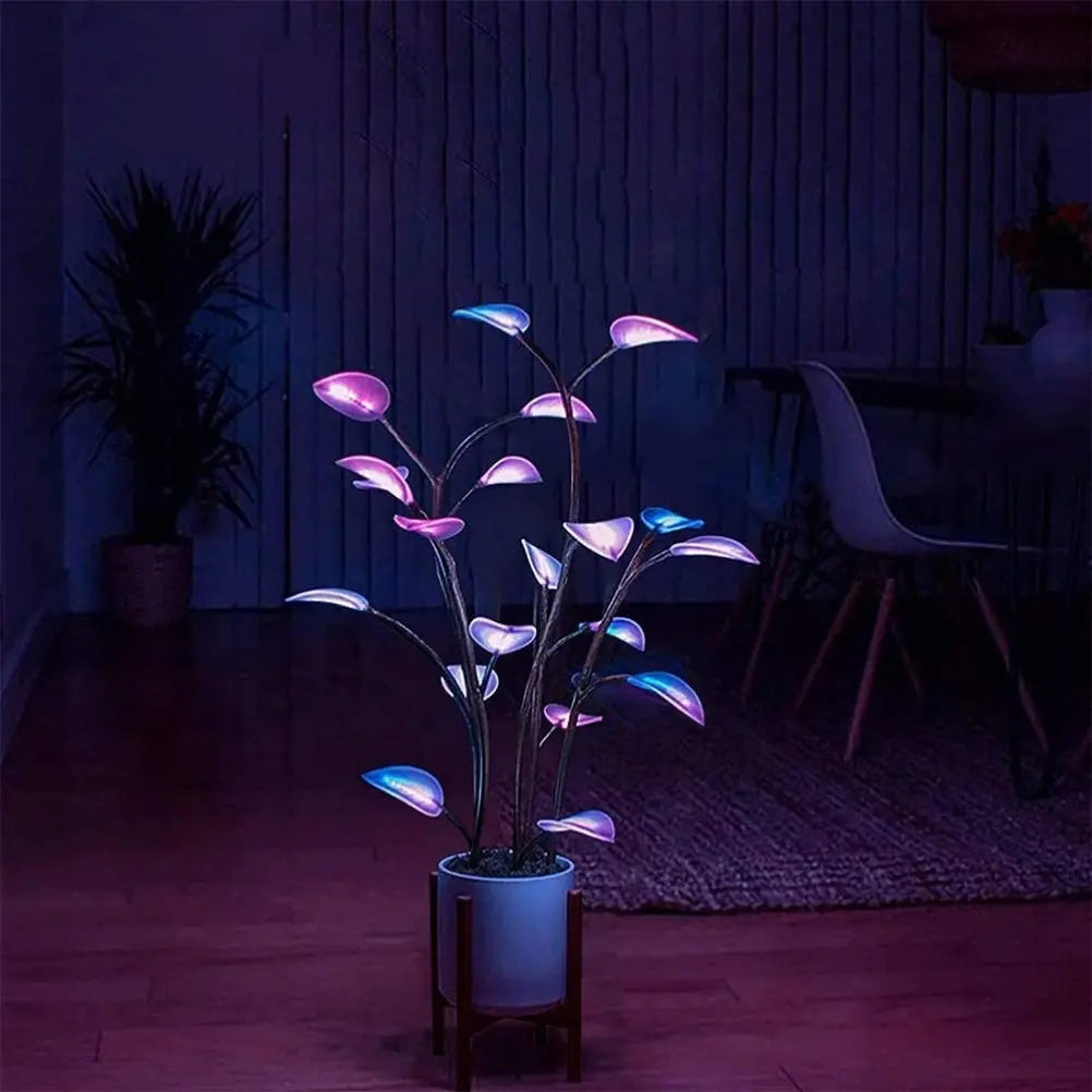 LED Artificial Plant 39 in Tall App-Controlled Smart Indoor Faux Tree Decorative Lighted Greenery with 500 Color Programs | Lonoma