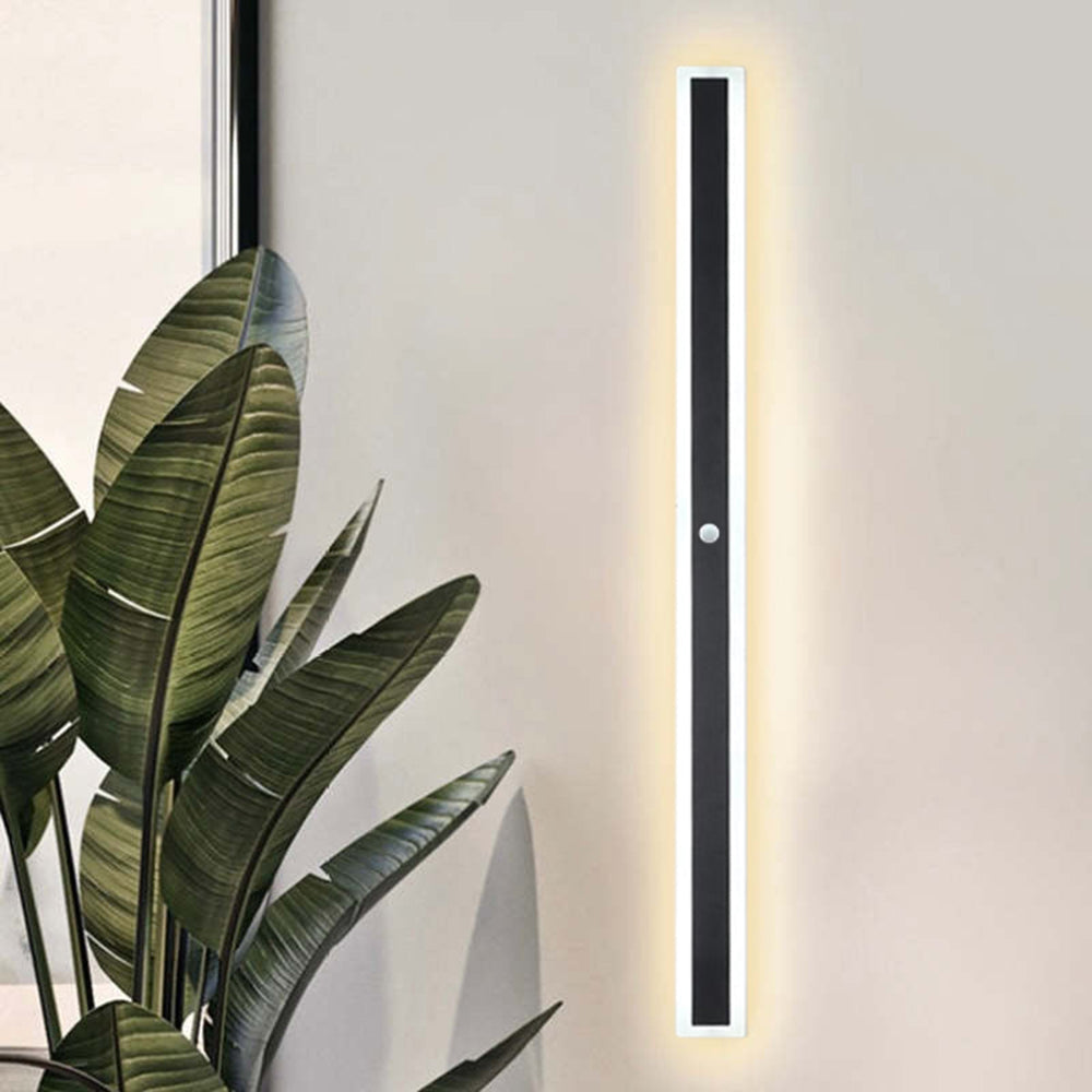 IP65 Waterproof LED Outdoor Wall Sconce Metal Acrylic Panel Black Fixture 12W-60W for Patio Garden Entry Walkway Exterior Lighting | Lonoma