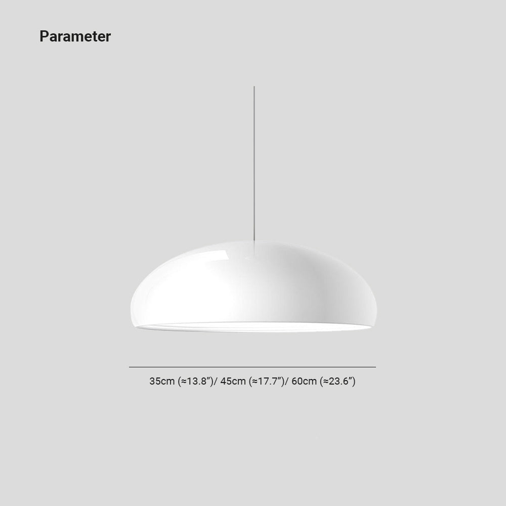 Modern Geometric Metal Pendant Light - Dimmable LED Ceiling Fixture with 3-Color Temperature Switching - 14 to 24 Inch Diameter Options | Lonoma