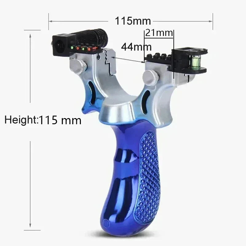 Slingshot with LED Sight & Bubble Level - Ergonomic Grip Outdoor Target Practice Gear for Backyard, Camping & Hobby Use | Lonoma