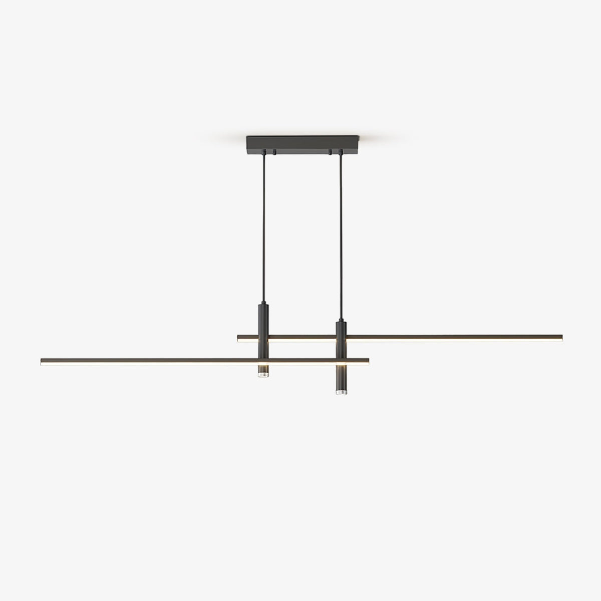 Contemporary Metal Spotlight Chandelier for Dining Tables – Adjustable Linear Design in Sleek Finishes for Kitchen Islands and Living Spaces | Lonoma