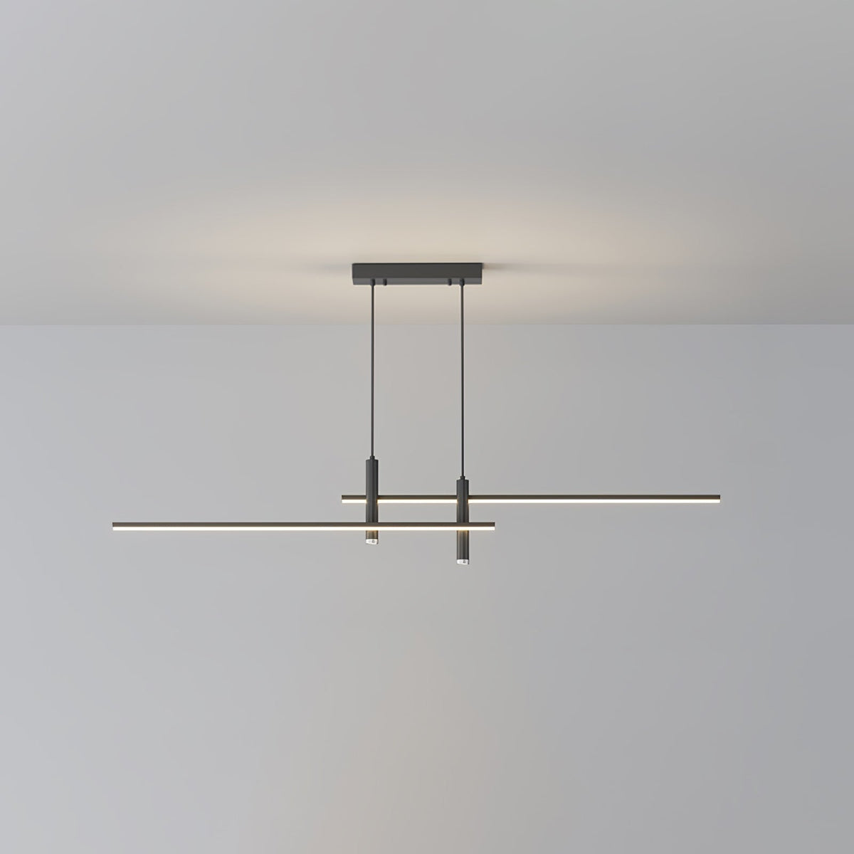 Contemporary Metal Spotlight Chandelier for Dining Tables – Adjustable Linear Design in Sleek Finishes for Kitchen Islands and Living Spaces | Lonoma