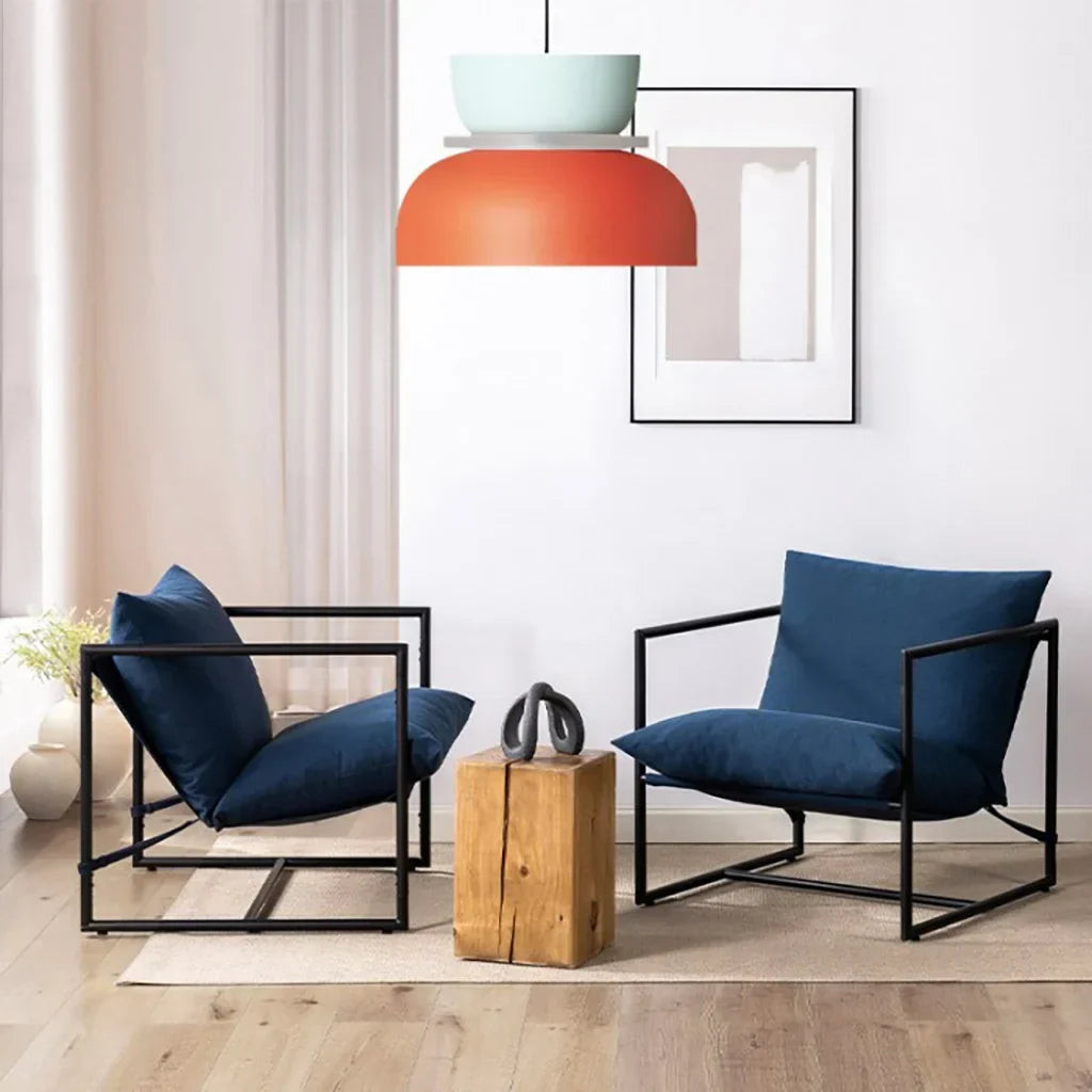 Layered Pendant Light with Color Accents, Scandinavian Design, Modern Hanging Fixture for Dining Room Kitchen Bedroom | Lonoma