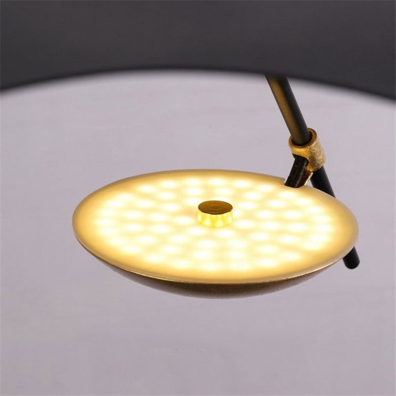 Metal Pendant Light Gold Foil Finish Twisted Sculptural Design Warm LED Indoor Lighting Adjustable Cord Dining Living Room Kitchen Island | Lonoma