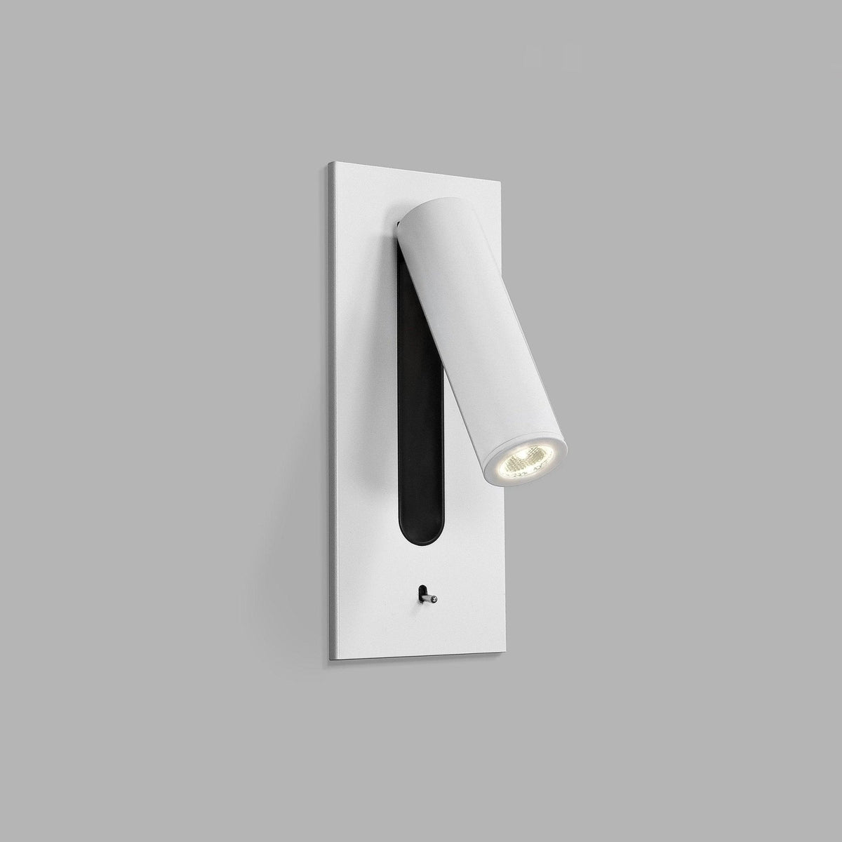 Adjustable Wall Sconce with LED Reading Light | Modern Plug-In Bedside Lamp | Pivoting Metal Fixture for Bedroom, Guest Room & Hallway | Lonoma