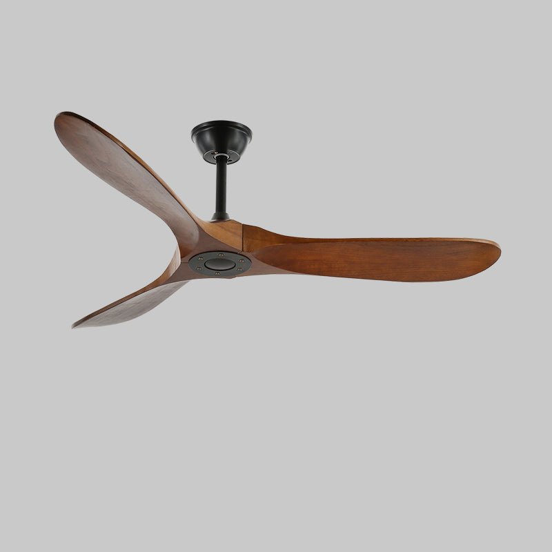 Wood Ceiling Fan with LED Light 42 inch 52 inch Black Walnut Reversible 6 Speed Indoor | Lonoma