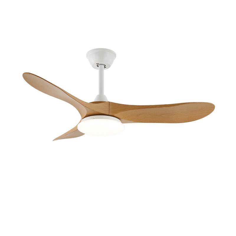 42-52 Inch Walnut & Wood Blade Ceiling Fan with Dimmable LED Light | 6-Speed Reversible DC Motor | Modern Farmhouse Indoor Fan for Bedroom | Lonoma