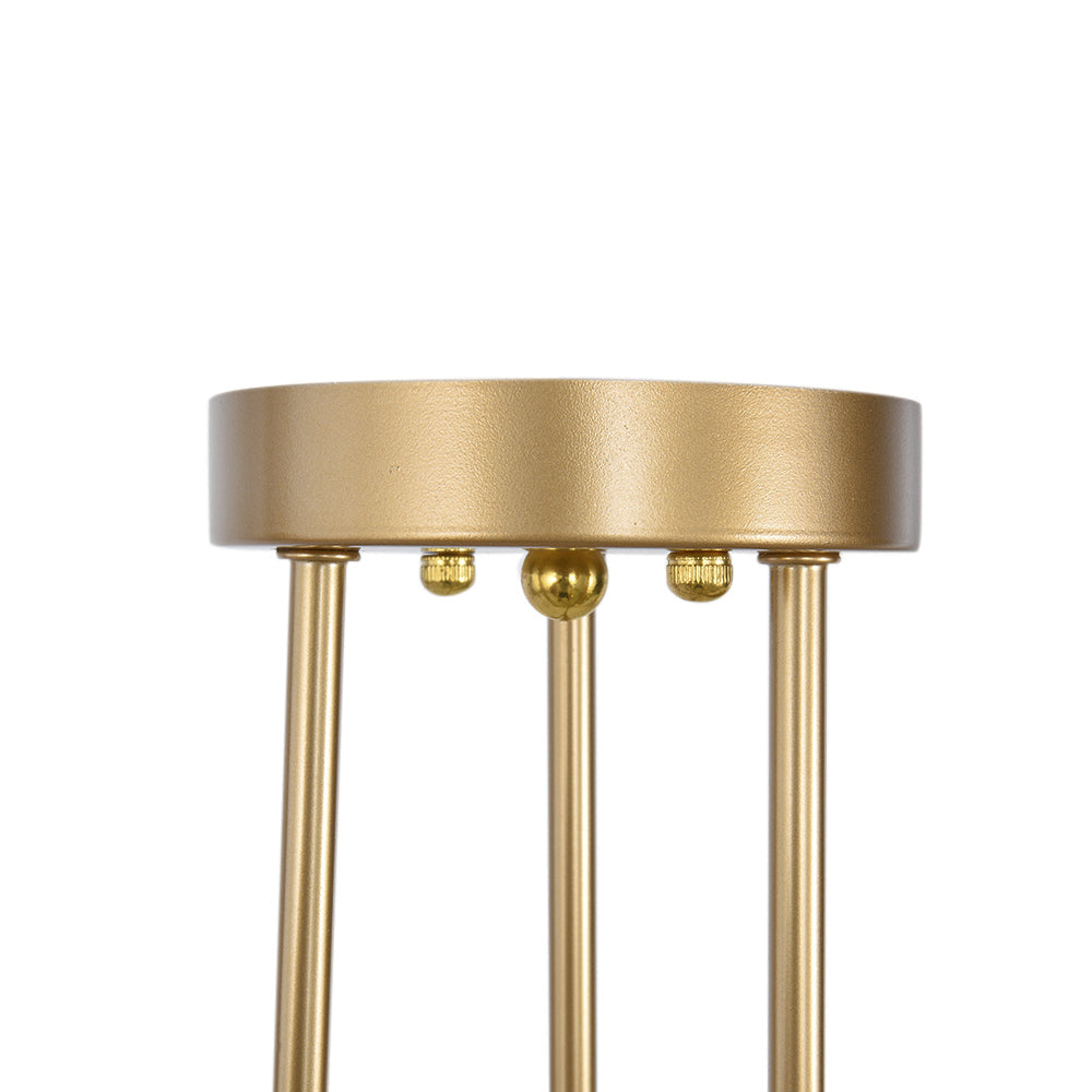 6-Light Ceiling Fixture Mid-Century Starburst Design Gold Metal Arms E26 Socket Sloped Ceiling Compatible Hallway Entryway Dining Room | Lonoma