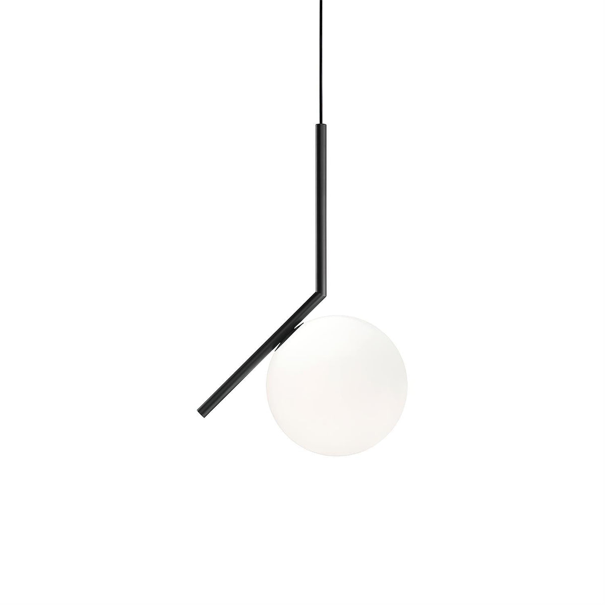 Modern Glass Pendant Light with Brass or Black Metal Frame – 8" Dome Shade, Adjustable Cord, E26 Socket for Kitchen Island, Dining Room | Lonoma