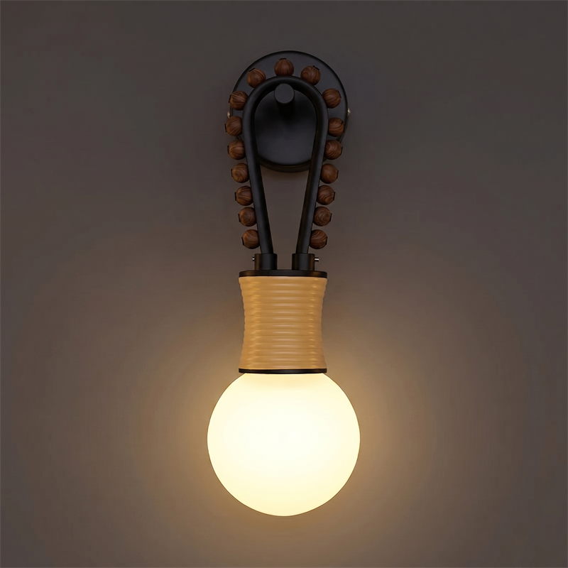 Spanish Alabaster Wall Sconce with Brass or Wood Accent, Hardwired G9 or LED, Handmade Natural Stone Light for Bedroom, Hallway, Living Room | Lonoma