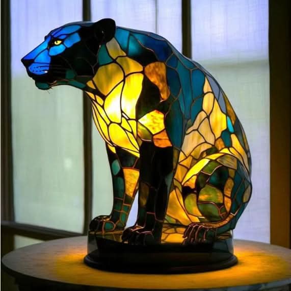 Glowing Pet Sculpture Night Light 6 Inch Warm LED Tabletop Lamp USB Powered for Dog Lovers Bedroom Nursery Nightstand Shelf Decor | Lonoma