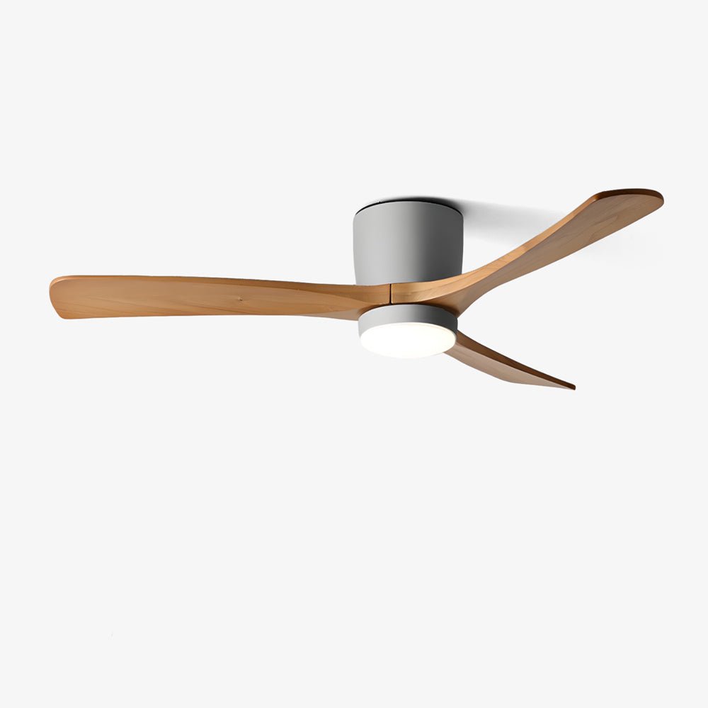 42-52 Inch Modern Ceiling Fan with Dimmable LED Light | 6-Speed Reversible DC Motor | Sycamore Wood Blades | Remote Control Included | Lonoma