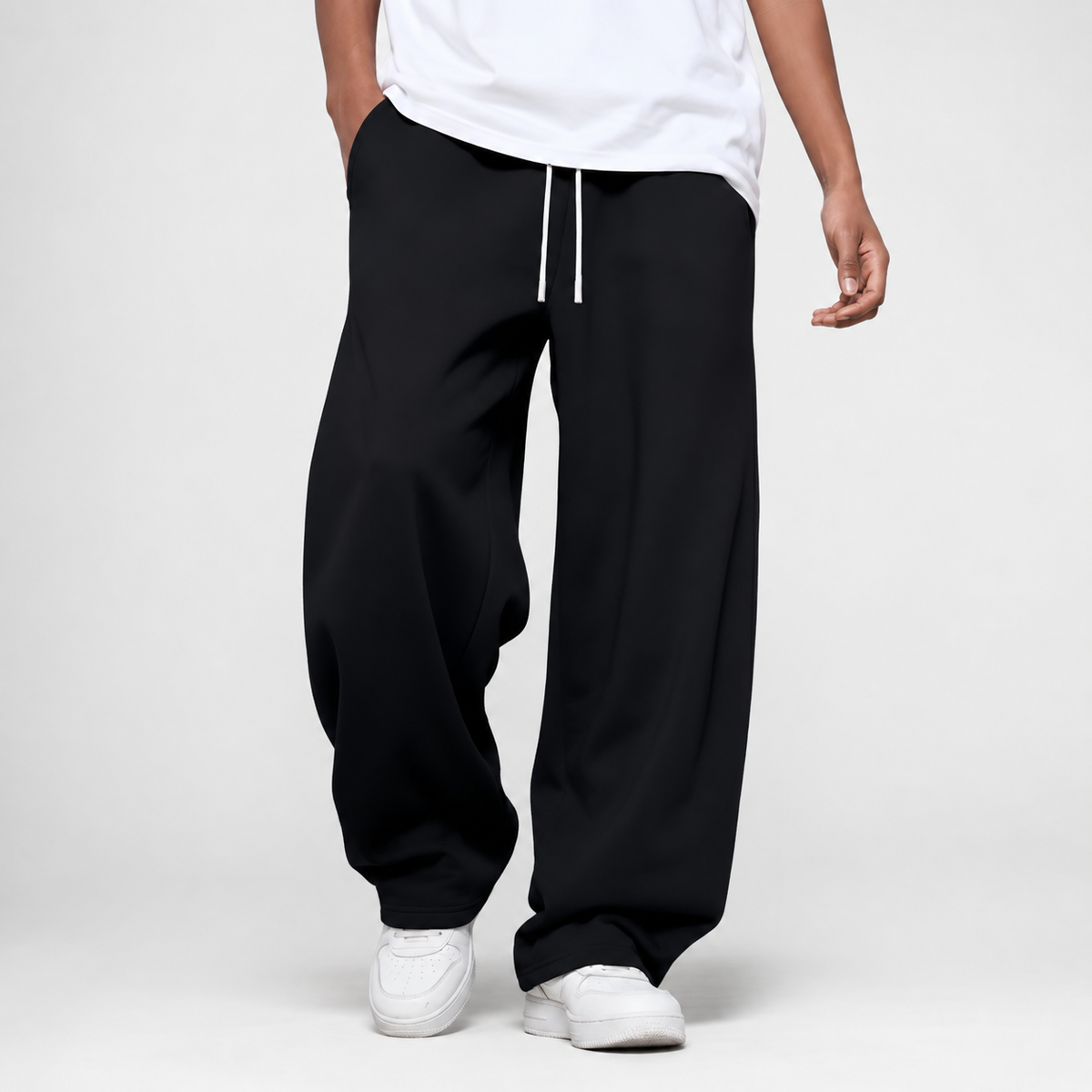 Men's Loose-Fit Joggers with Drawstring Waist and Side Pockets, Relaxed Straight-Leg Sweatpants for Gym, Running, Lounging & Travel | Lonoma