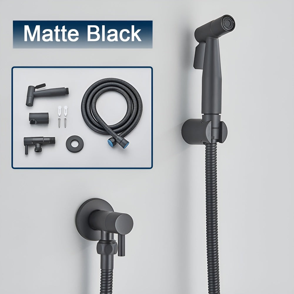 Wall Mounted Bidet Sprayer, Stainless Steel Toilet Bidet with Adjustable Water Pressure, Modern Bathroom Hygiene Spray Attachment | Lonoma