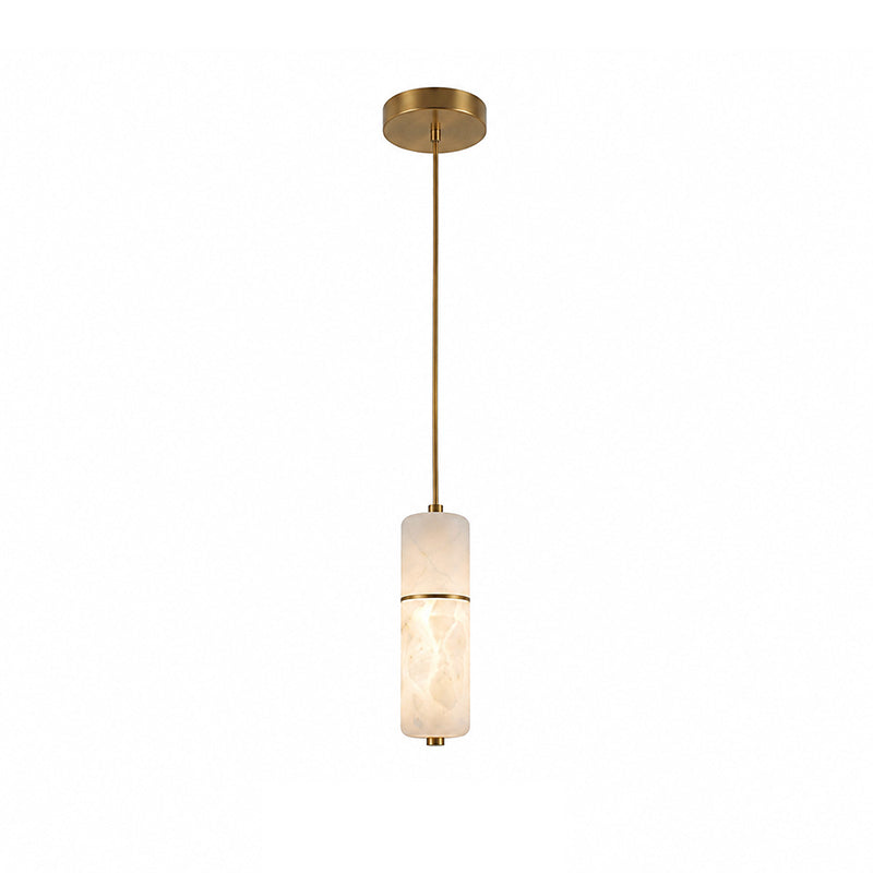LED Alabaster Pendant Light Brass Finish Adjustable Wire Multi-Light Chandelier for Dining Room Kitchen Island Stairwell | Lonoma