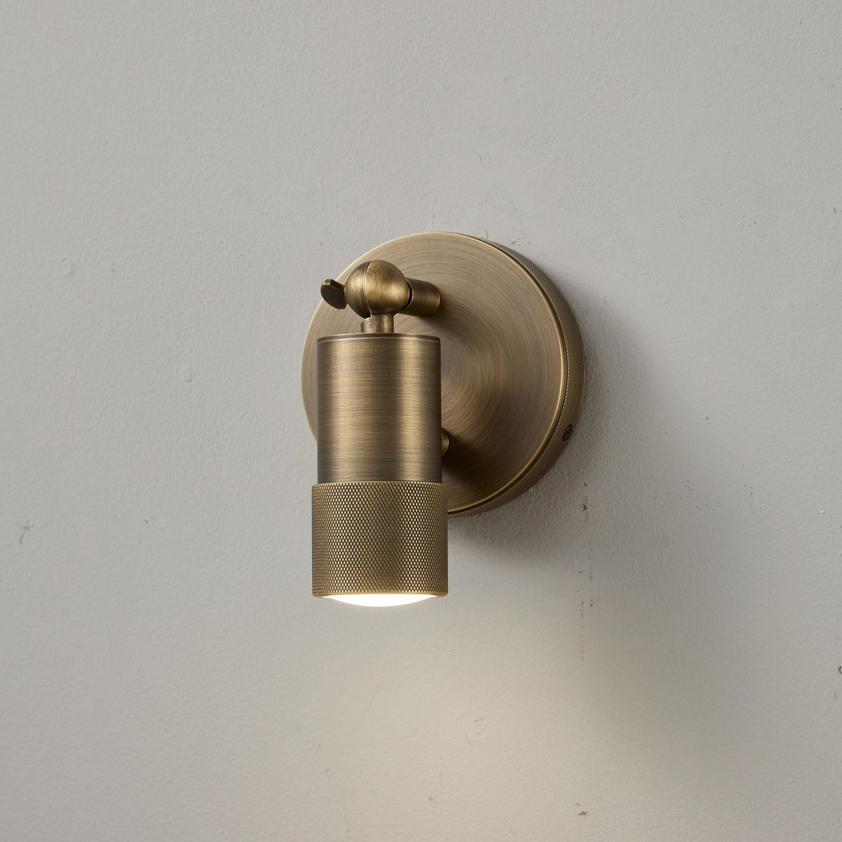Integrated LED Wall Sconce 6W Brass Metal Warm Light Fixture for Hallway Bedroom Living Room Bathroom Vanity Modern Industrial Accent Light | Lonoma