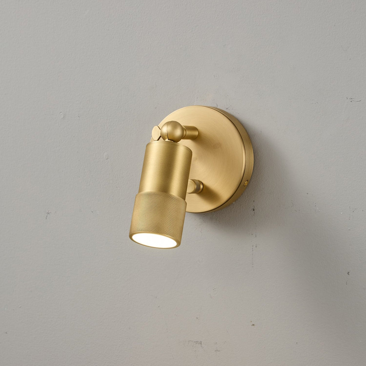 Integrated LED Wall Sconce 6W Brass Metal Warm Light Fixture for Hallway Bedroom Living Room Bathroom Vanity Modern Industrial Accent Light | Lonoma