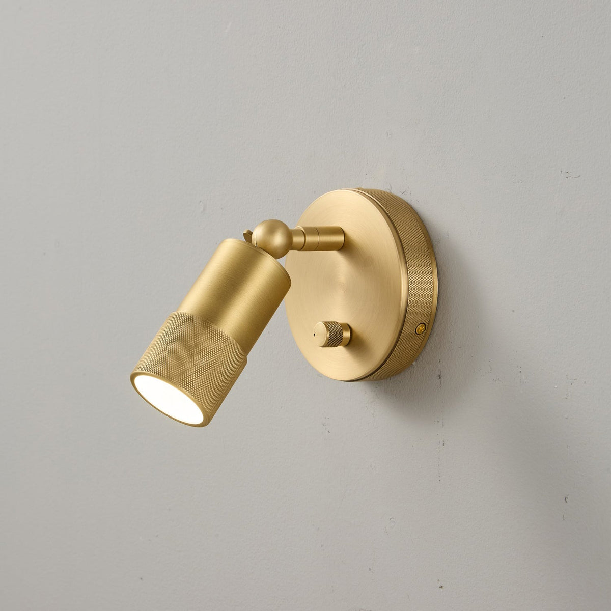 Integrated LED Wall Sconce 6W Brass Metal Warm Light Fixture for Hallway Bedroom Living Room Bathroom Vanity Modern Industrial Accent Light | Lonoma