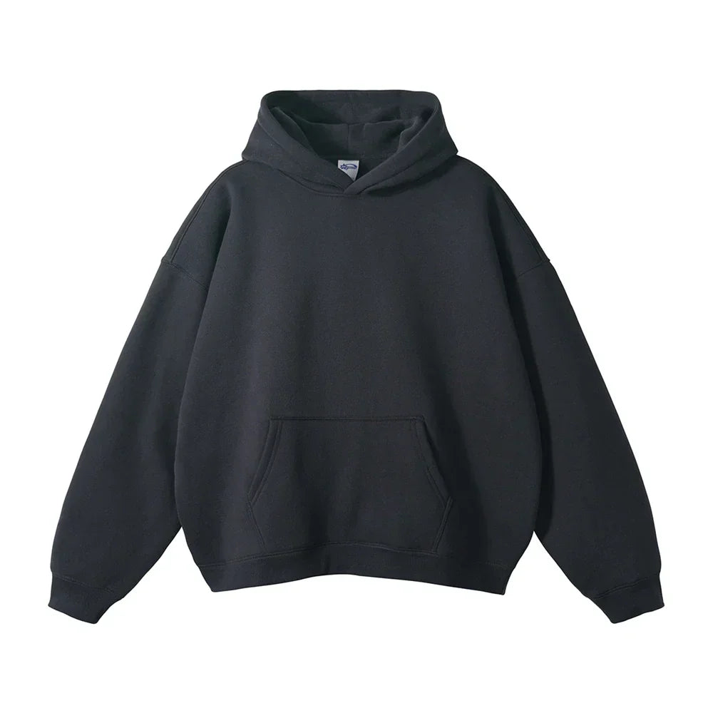Men's Hooded Sweatshirt with Front Pocket – Cozy Pullover for Everyday Casual Wear, Comfortable Loose Fit Hoodie for Lounging | Lonoma