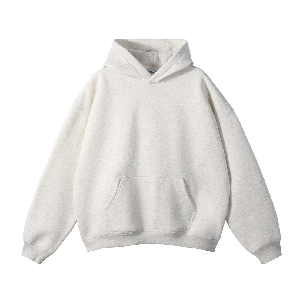 Men's Hooded Sweatshirt with Front Pocket – Cozy Pullover for Everyday Casual Wear, Comfortable Loose Fit Hoodie for Lounging | Lonoma