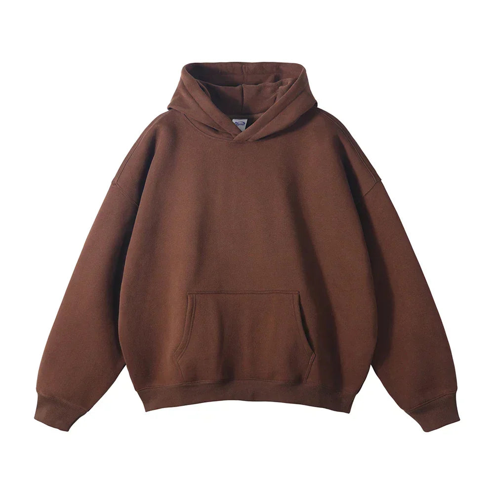 Men's Hooded Sweatshirt with Front Pocket – Cozy Pullover for Everyday Casual Wear, Comfortable Loose Fit Hoodie for Lounging | Lonoma