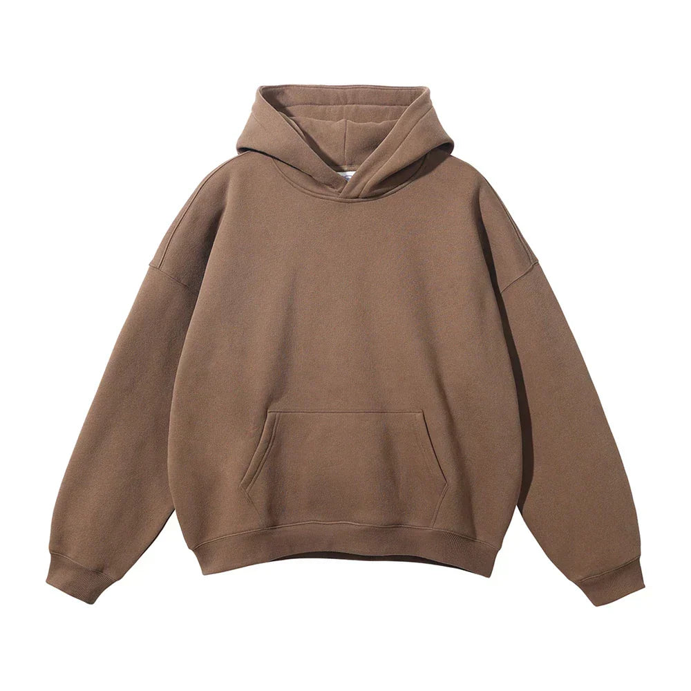 Men's Hooded Sweatshirt with Front Pocket – Cozy Pullover for Everyday Casual Wear, Comfortable Loose Fit Hoodie for Lounging | Lonoma