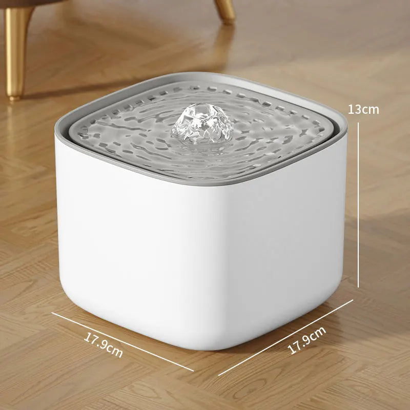 Automatic Pet Water Fountain with Triple Filter System 101 oz Capacity USB Rechargeable Flowing Drinking Dispenser for Cats and Dogs | Lonoma