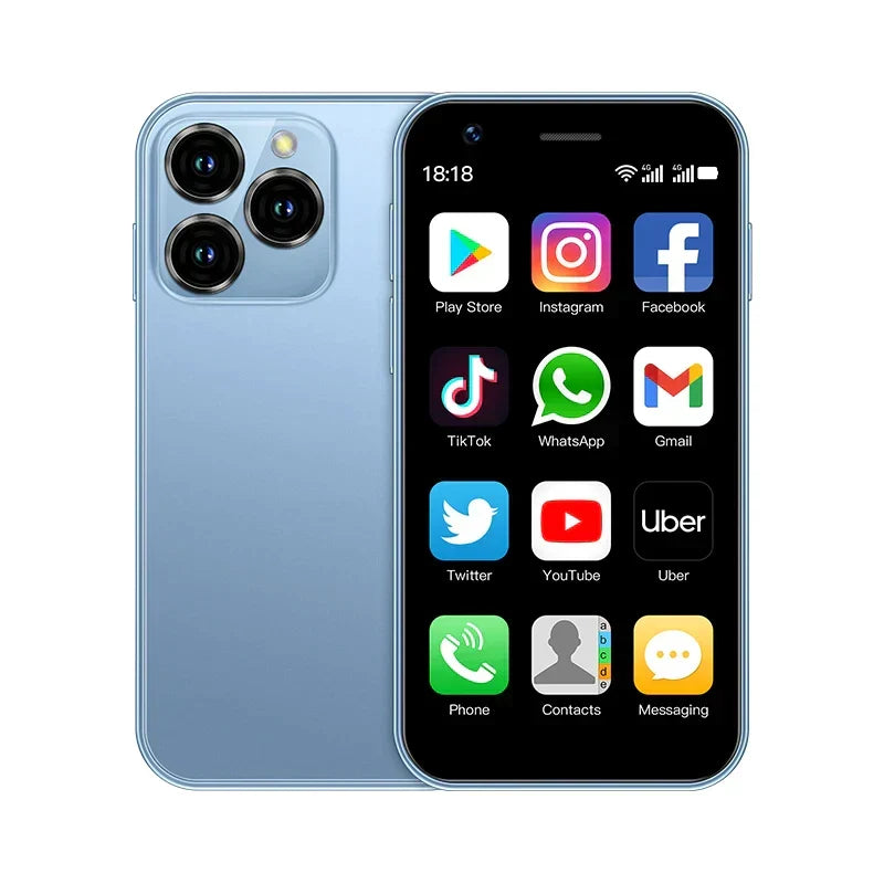 Pocket-Sized Android Smartphone 3-Inch Touchscreen Dual SIM WiFi GPS Unlocked Cell Phone Backup Travel Phone Secondary Device | Lonoma