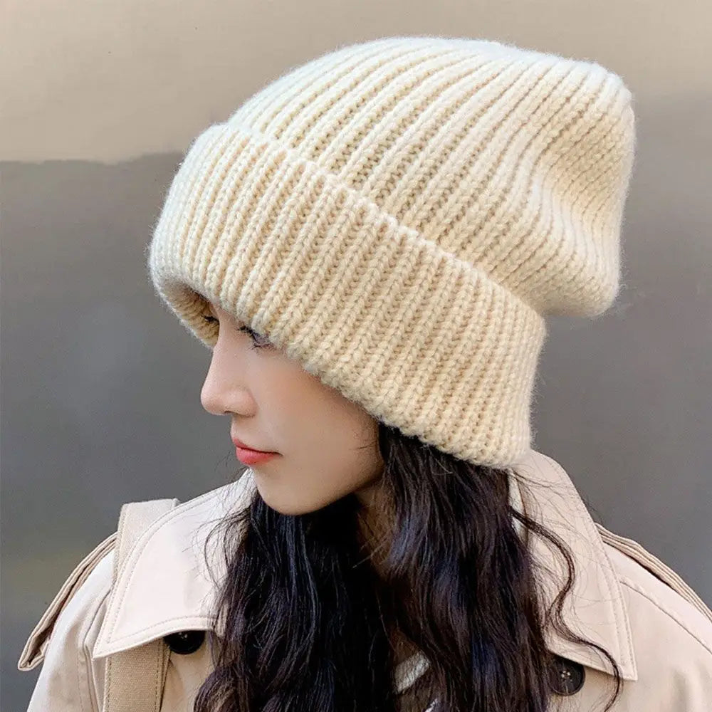 Unisex Knit Beanie Hat – Soft Cotton Skull Cap for Winter – Stretchy One Size Fits All – Everyday Warm Headwear for Men and Women | Lonoma