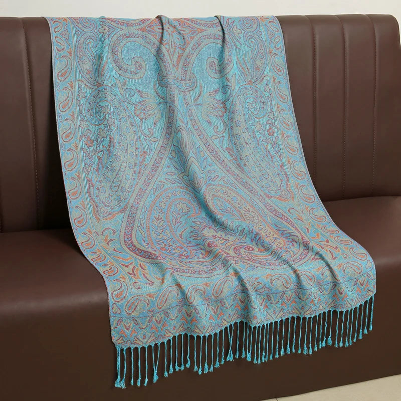 Soft Cashmere-Feel Scarf for Women – Warm Oversized Pashmina Wrap Shawl for Fall Winter Layering | Lonoma