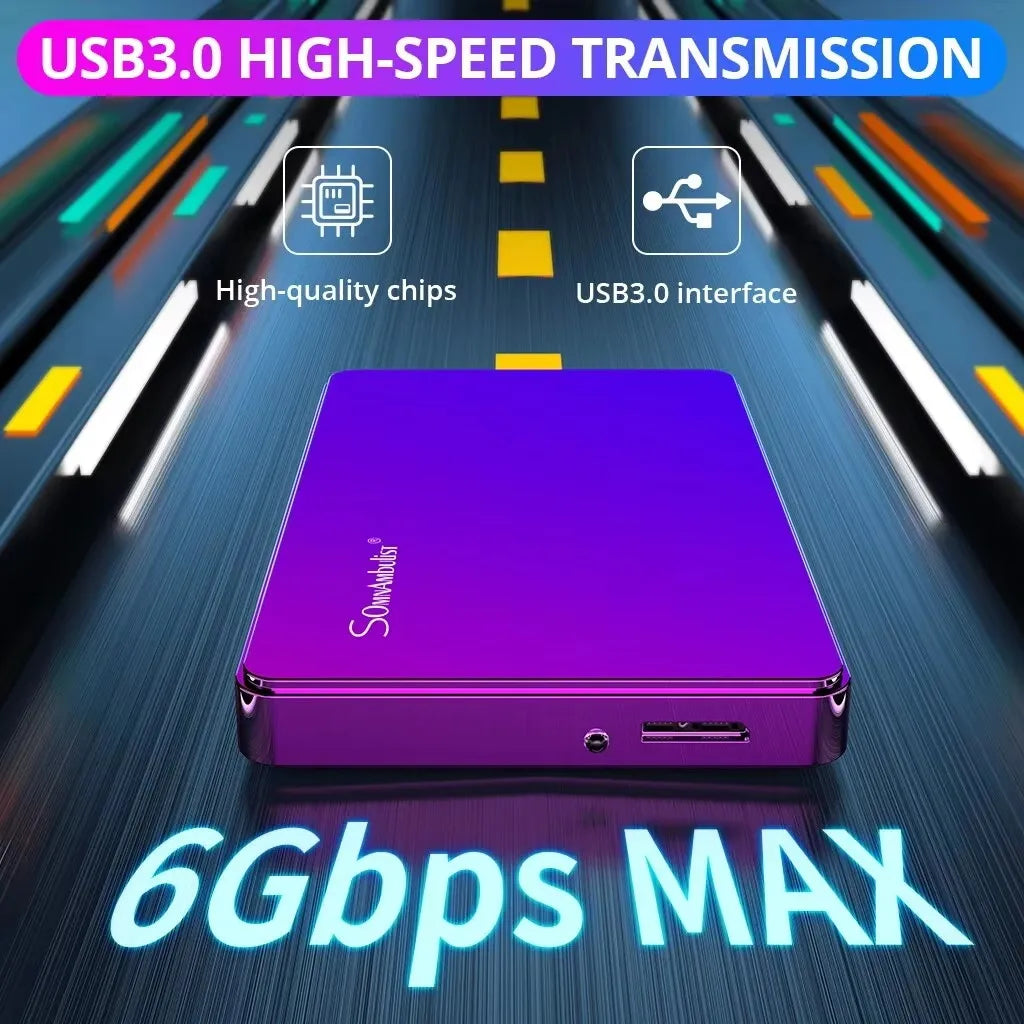 2.5-Inch Portable External Hard Drive USB 3.0 Storage for Desktop Laptop Gaming Consoles TV Compatible | Lonoma