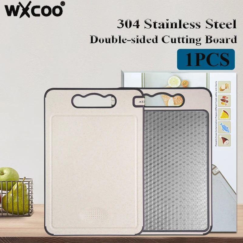 Double-Sided Metal Prep Board with Diamond Texture – Non-Slip Food-Safe Surface for Meat, Veggies & Baking | Lonoma
