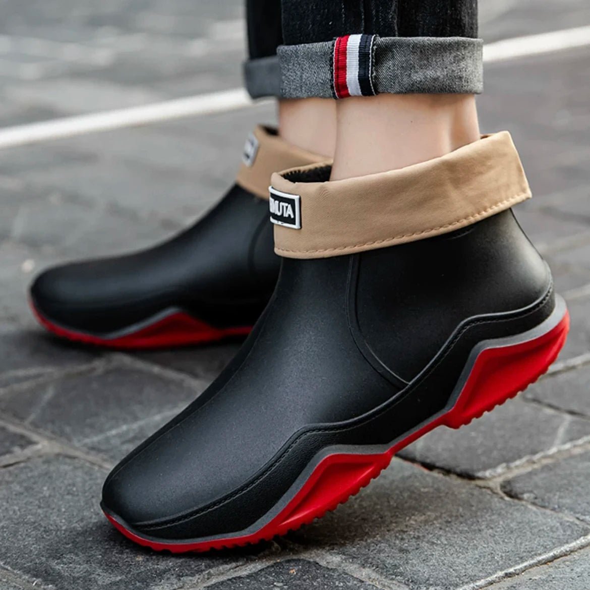 Waterproof Ankle Rain Boots with Non-Slip Sole for Men and Women All Seasons Kitchen Garden Work Outdoor Fleece Lined | Lonoma