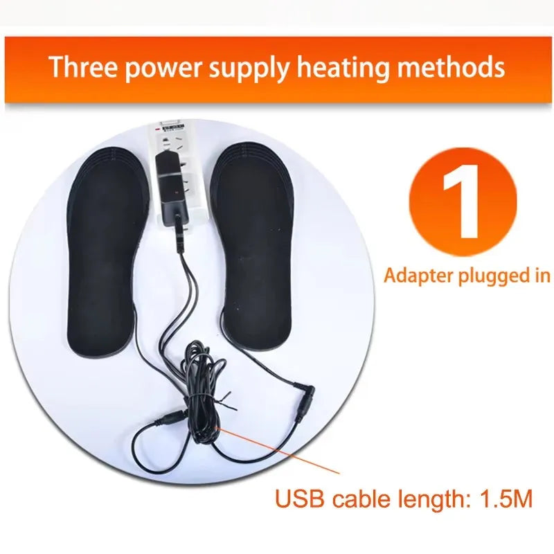 USB Rechargeable Heated Insoles for Boots and Shoes – Winter Foot Warmers for Outdoor Activities, Cold Weather Sports | Lonoma