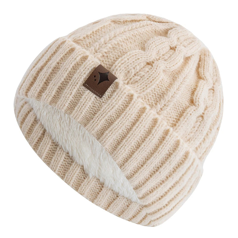Knit Beanie Hat Winter Warm Unisex Acrylic Slouchy Skull Cap for Men Women Outdoor Cold Weather Casual Streetwear Headwear | Lonoma