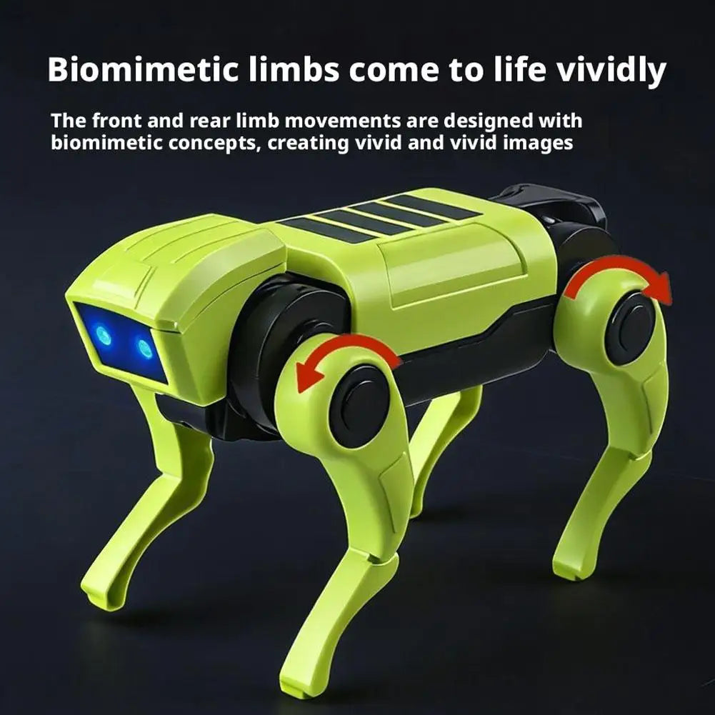 Build-It-Yourself Walking Robot Dog with LED Eyes for Kids STEM Learning and Science Projects Ages 8+ | Lonoma