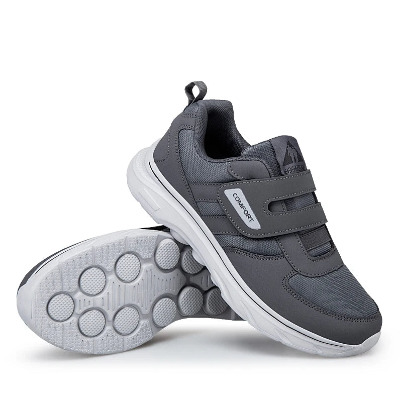 Adjustable Walking Shoes for Men with Swollen Feet Wide Width Orthopedic Comfort Sneakers Elderly Diabetic Footwear for Edema Pain Relief | Lonoma