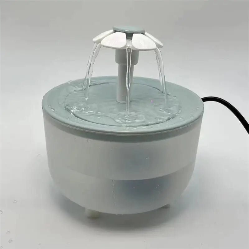 Automatic Pet Hydration System with Filter | 40 oz Quiet Circulating Bowl for Cats Dogs | USB Rechargeable Triple Flow Fountain | Lonoma