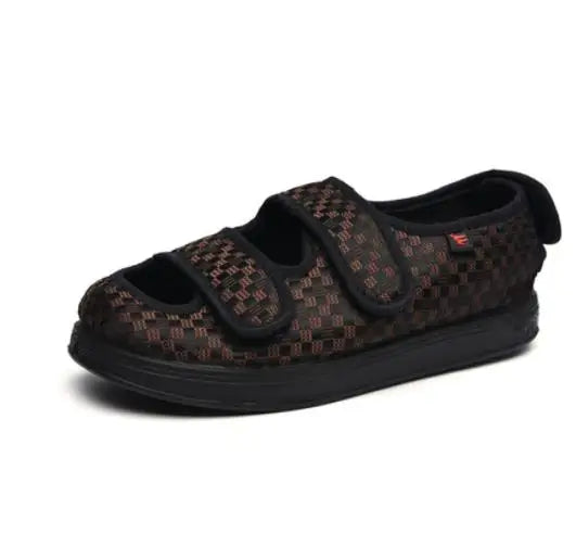 Adjustable Wide-Fit Sandals with Hook-and-Loop Straps for Swollen Feet and Edema Relief | Lonoma
