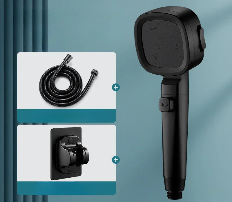 Handheld Shower Head with Three Spray Patterns and Water-Saving Technology for Bathroom | Lonoma