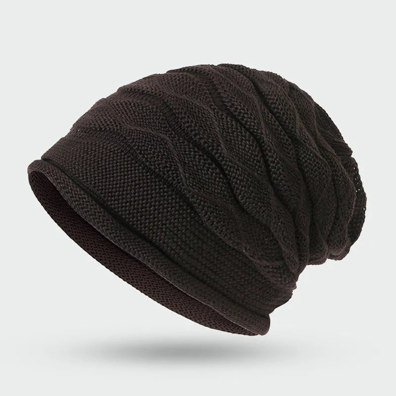 Slouchy Beanie Hat Unisex Winter Knit Cap Soft Stretch Warm Outdoor Casual Headwear for Men Women Cold Weather Daily Wear | Lonoma